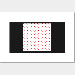Holly Berry Polka Dot on White Posters and Art